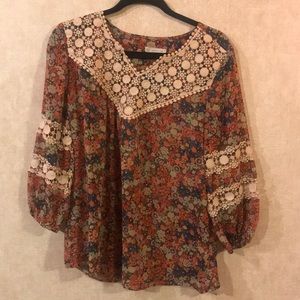 Floral boho top
